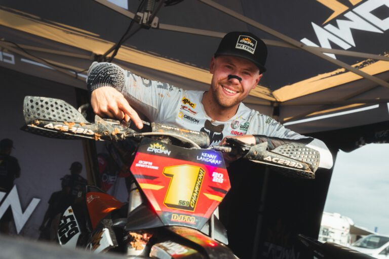 Kenny Landgraf mit seiner Meister-Startnummer 2026 (DJFM Amateure)